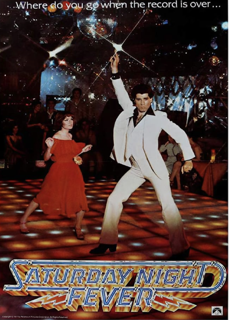 L'affiche du film Saturday Night Fever sorti en France en avril 1978